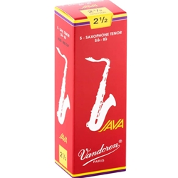 Vandoren Java Red Tenor Sax Reeds 5-Pack #2.5
