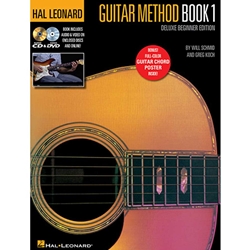 Hal Leonard Guitar Method Book 1 / Deluxe Beginner Edition W/CD & DVD / Schmid & Koch