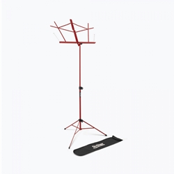 On Stage Compact Music Stand w/Bag Red