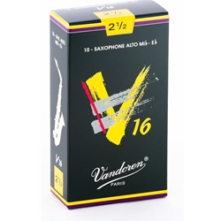 Vandoren V16 Alto Sax Reeds 10-Pack #2.5