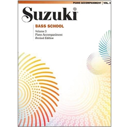 Suzuki Bass School 3 Revised Edition / PA