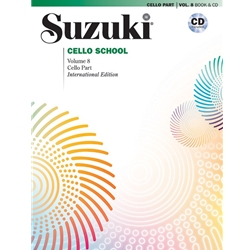 Suzuki Cello School 8 International Edition W/CD