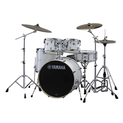 Yamaha Stage Custom Birch 5-Pc Shell Pack Pure White 22" BD w/ HW-680W Hardware Pack