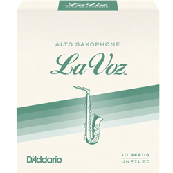 La Voz  Alto Saxophone Reeds, Strength Medium, 10 Pack