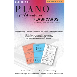 Piano Adventures Flashcards / Primer to 2A