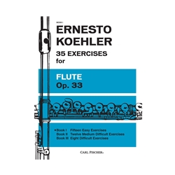 35 Exercises Op 33 Bk 1 / Koehler  FLT