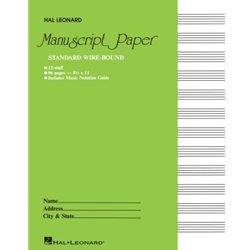 Manuscript Paper Standard Wire Bound Green