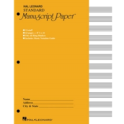 Standard Manuscript Paper Yellow Cover 8
