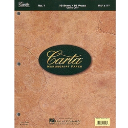Manuscript Paper 8.5x11 Looseleaf 10 Staff Paper