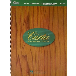 Manuscript Paper Carta No 10 Guitar Spiral