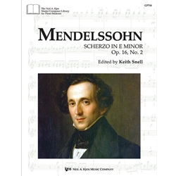 Mendelssohn: Scherzo in E Minor, Op. 16, No. 2, ed. Snell