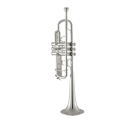 Bach Stradivarius C Trumpet Lg-Bore Silver