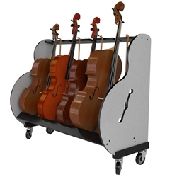 A&S The Band Room™ Cello Storage Rack for Music Teachers