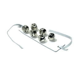 Sonor Orff Wrist Bells, White Leather, 6 Bells
