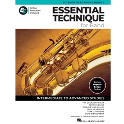 Essential Technique for Band - Tenor Sax with Online Resources