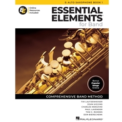 Essential Elements for Band – Alto Sax Book 1 with Online Resources