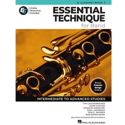 Essential Technique for Band - Clarinet with Online Resources