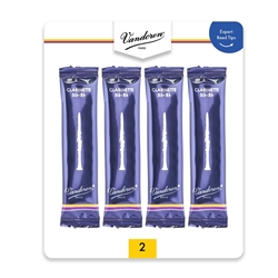 REED SUBSCRIPTION: Vandoren Clarinet Reeds #2 Card of 4