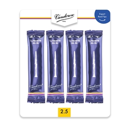 REED SUBSCRIPTION: Vandoren Clarinet Reeds #2.5 Card of 4