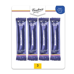 REED SUBSCRIPTION: Vandoren Clarinet Reeds #3 Card of 4