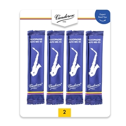 REED SUBSCRIPTION: Vandoren Alto Sax Reeds #2 Card of 4