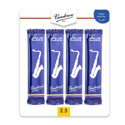 REED SUBSCRIPTION: Vandoren Tenor Sax Reeds #2.5 Card of 4
