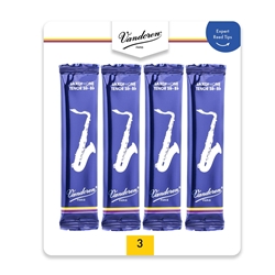 REED SUBSCRIPTION: Vandoren Tenor Sax Reeds #3 Card of 4