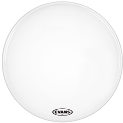 EVANS MX2 White Marching Bass Drum Head, 28 Inch