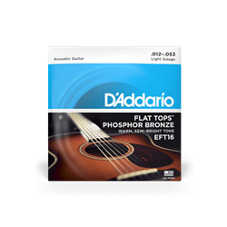 D'Addario Acoustic Guitar Set Flat Top Phosphor Bronze Lite