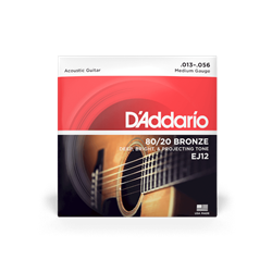 D'Addario Acoustic Guitar Set 80-20 Bronze Medium